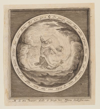 Eerste dag: De schepping van hemel en aarde, van de schepping tot de verdrijving uit het paradijs door Nicolaes de Bruyn