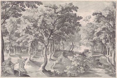 Vijfde visioen van Ezra door Nicolaes de Bruyn