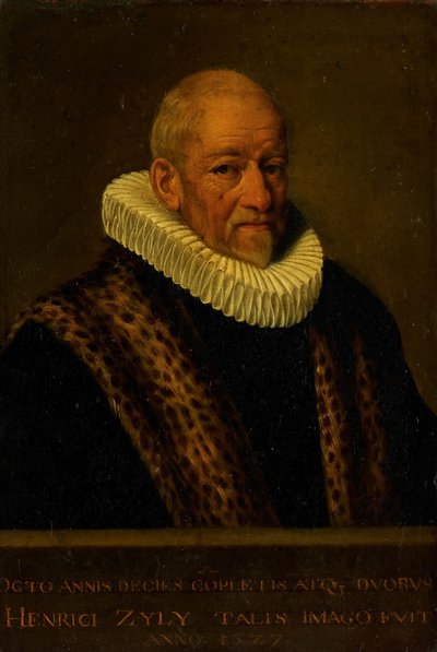 Portret van Henricus van Zijl (1545-1627) door Nicolaes van Borculo