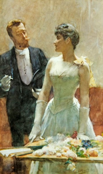 Op de Vanity Fair, ca. 1900 door Nicolaes van der Waay