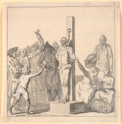 Een schrijver in de schandpaal. Met verwijzing naar korporaal Sigvard Lycke door Nicolai Abildgaard