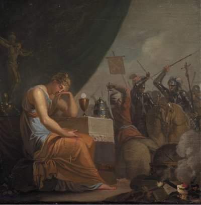 Hiërarchie op zijn hoogtepunt ten tijde van de kruistochten door Nicolai Abildgaard