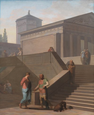 Pamphilius en zijn dienaar Davus. Uit Terence