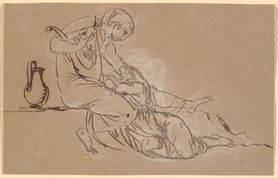 Sappho en de Mytilener door Nicolai Abildgaard