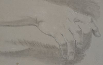 Studie van een hand door Nicolai Abildgaard