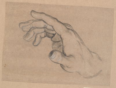 Studie van een hand door Nicolai Abildgaard