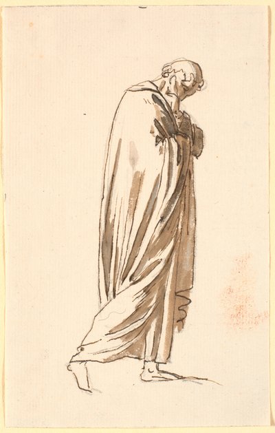 Studie voor de figuur uiterst links op Td 540,29 door Nicolai Abildgaard