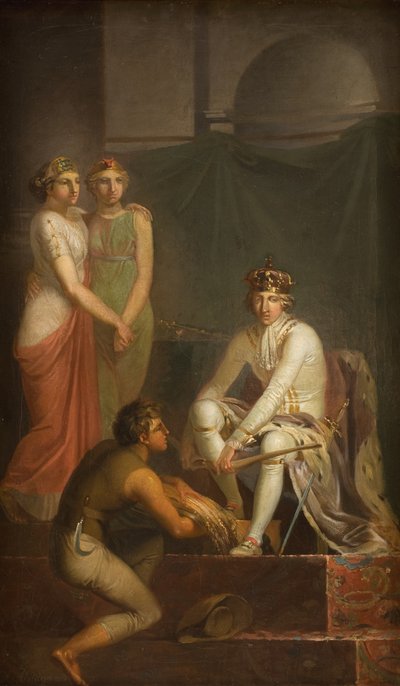De afschaffing van de lijfeigenschap in 1788 door Nicolai Abildgaard