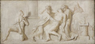 De dood van Achilles door Nicolai Abildgaard