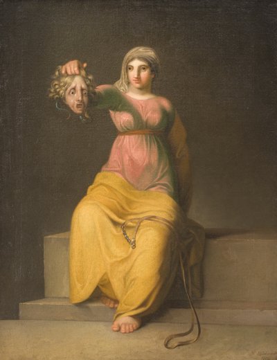 Theologie. Allegorische figuur door Nicolai Abildgaard