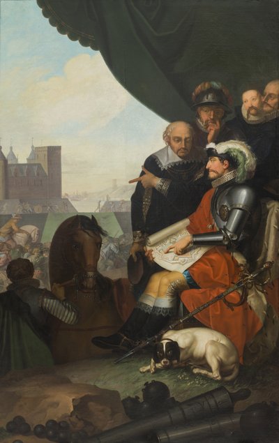 Frederik II bouwt Kronborg Kasteel, 1781-1782 door Nicolai Abraham Abildgaard