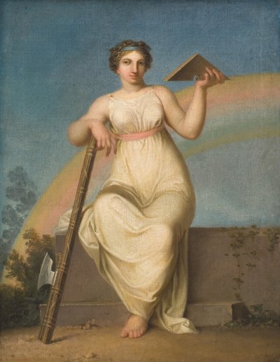 Jurisprudentie. Allegorische figuur door Nicolai Abraham Abildgaard