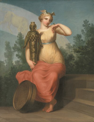 Filosofie. Allegorisch Figuur, 1800 door Nicolai Abraham Abildgaard