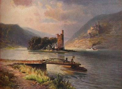 Der Mauseturm, Muizentoren, 1923 door Nicolai Astudin