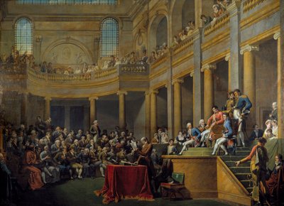 Consulaat van de Cisalpijnse Republiek verenigd in comitia in Lyon, 1808 door Nicolas Andre Monsiau
