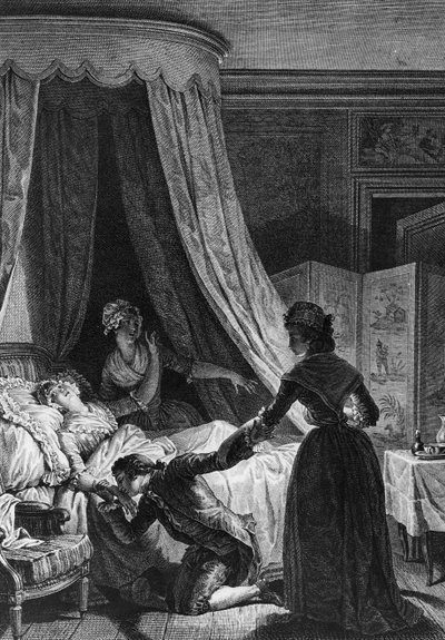 Julie en Saint-Preux, illustratie uit 