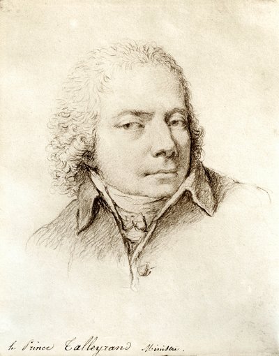 Portret van de Franse politicus Charles Maurice de Talleyrand Périgord door Nicolas Andre Monsiau