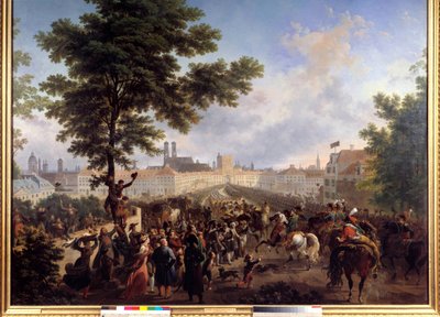 Ingang van het Franse leger onder bevel van Keizer Napoleon Bonaparte in München, 24/10/1805 door Nicolas Antoine Taunay