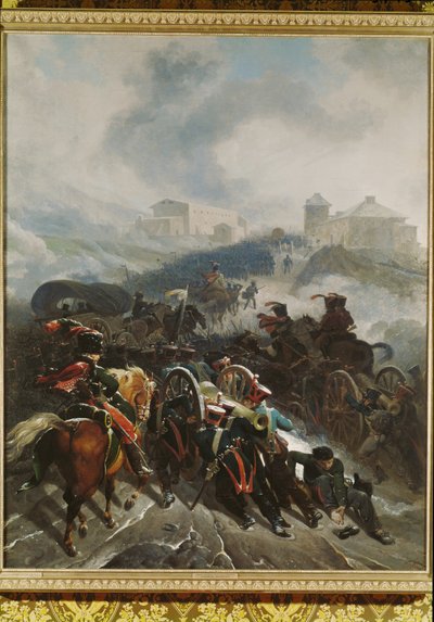 Het Franse leger doorkruist de Sierra Guadarrama in december 1808 ... door Nicolas Antoine Taunay