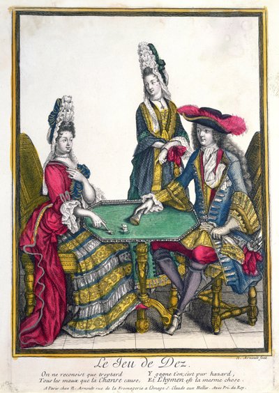Le Jeu de Dez (Dobbelspel), eind 17e eeuw door Nicolas Arnoult