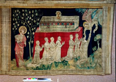 Apocalyps Wandtapijt, Cartons van de schilder Hennequin de Bruges, atelier Nicolas Bataille. no 13, Vijfde zegel: De zielen van de martelaren door Nicolas Bataille