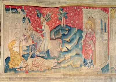 De dood van de twee getuigen, 1373-87 door Nicolas Bataille