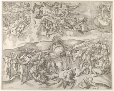 Bekering van Saul, van Michelangelo