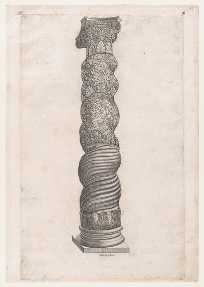 Speculum Romanae Magnificentiae: Groteske Winding Column in St. Peter