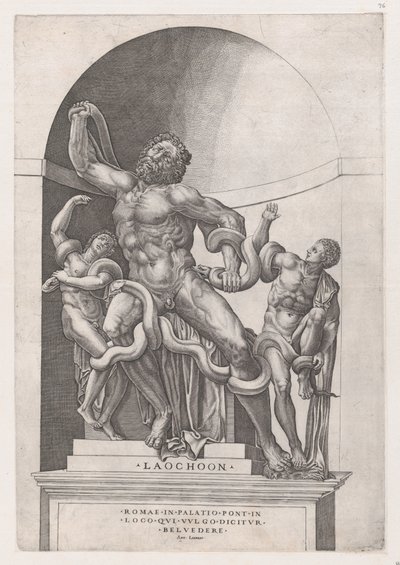 Speculum Romanae Magnificentiae: Laocoon door Nicolas Beatrizet