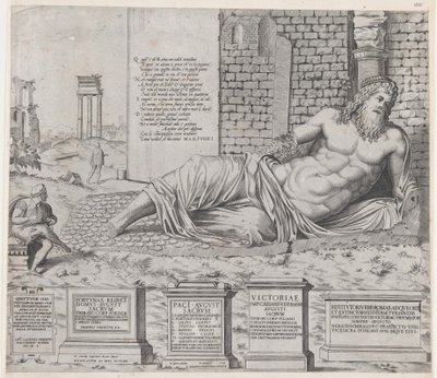 Speculum Romanae Magnificentiae: Marforius, 1550 door Nicolas Beatrizet.