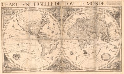 Reliëf getoond in afbeeldingen. Inclusief notities. Illustraties bevatten afbeeldingen van de tuin van Eden en het Laatste Oordeel en vier allegorische figuren in de hoeken van het blad. Samengesteld uit 4 bladen. LC-kopie in twee bladen, samen gemonteerd  door Nicolas Berey