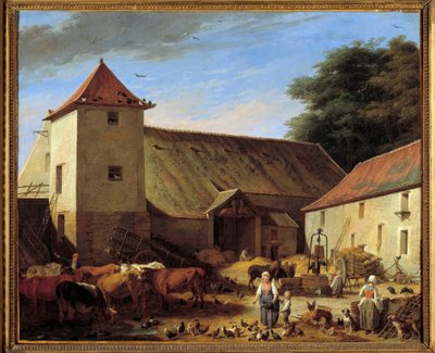 Boerenerf door Nicolas Bernard Lepicie