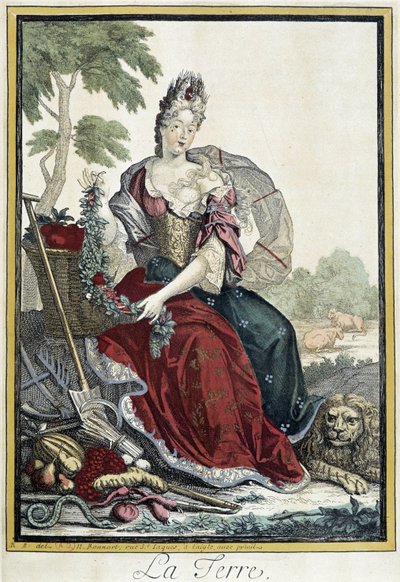 Allegorie van de Aarde door Nicolas Bonnart
