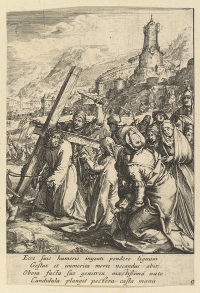 Christus die het Kruis Draagt, uit De Passie van Christus door Nicolas Cochin
