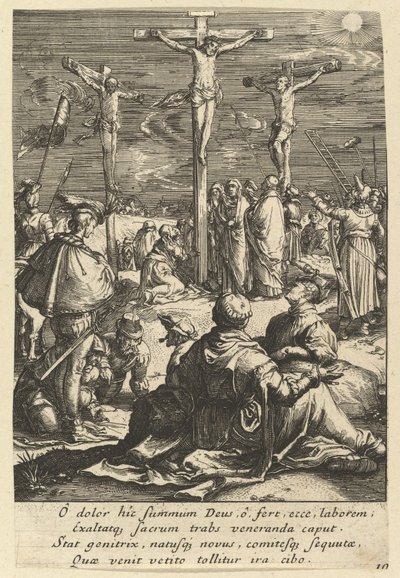 Christus aan het kruis, uit De Passie van Christus door Nicolas Cochin