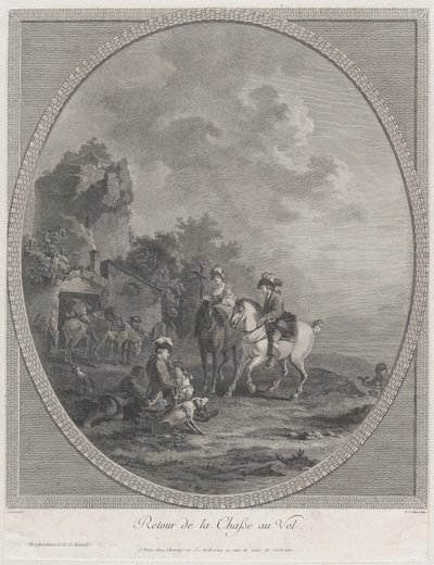 Terugkeer van de jacht, 1786 door Nicolas Colibert