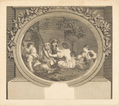 Opvoeding doet alles door Nicolas Delaunay after Jean Honoré Fragonard