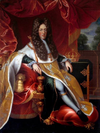 Portret van Leopold I (1679-1729), hertog van Lotharingen in 1703 door Nicolas Dupuy