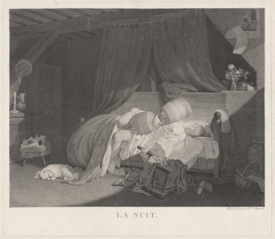 De nacht door Nicolas Francois Regnault