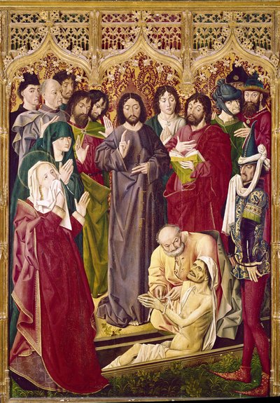 De opstanding van Lazarus door Nicolas Froment