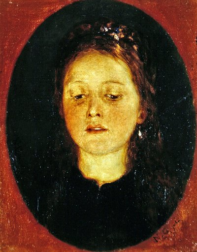 Portret van een meisje door Nicolas Gysis