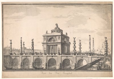 Ontwerp voor een triomfboog door Nicolas Henri Jardin