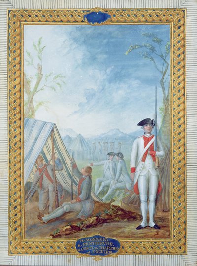 Uniformen van de Franse infanterie tijdens de Amerikaanse Onafhankelijkheidsoorlog door Nicolas Hoffmann
