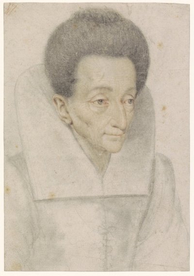 Portret van een oude vrouw door Nicolas Lagneau