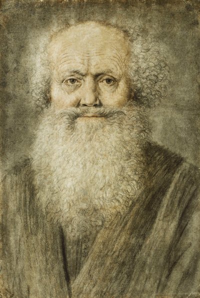 Portret van een Bebaarde Man, Buste Lengte door Nicolas Lagneau or Lanneau
