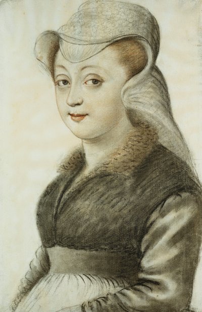 Portret van een Jonge Vrouw, Halve Lengte, naar Links Gekeerd door Nicolas Lagneau or Lanneau