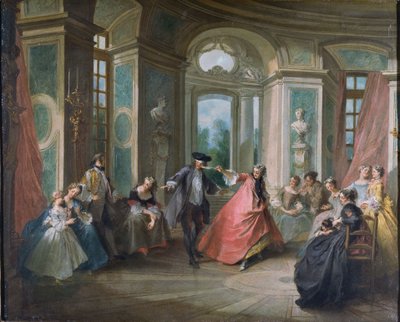 Blindenbuffel door Nicolas Lancret
