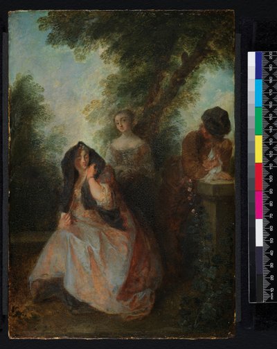 In deze aangename eenzaamheid..., voor 1743 door Nicolas Lancret