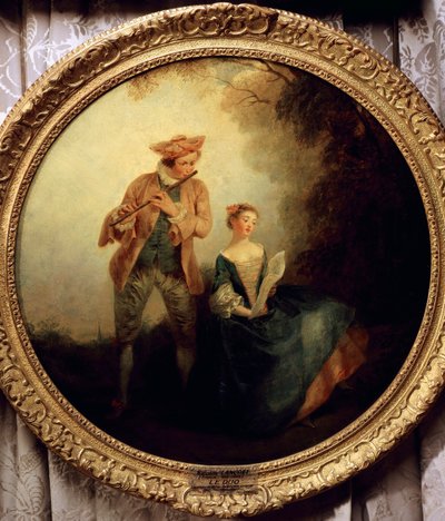 Duet door Nicolas Lancret