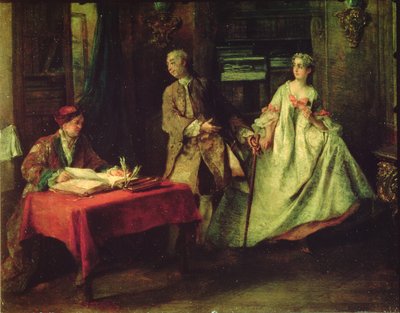 Galant uur door Nicolas Lancret